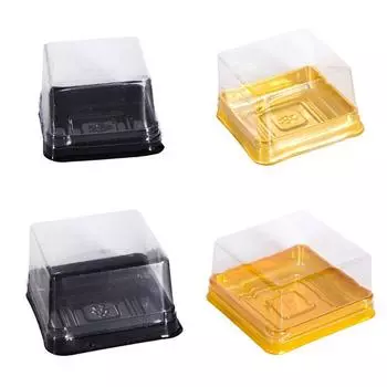 50pcs 63/100g Square Moon Cake Trays Mooncake Package Box Container Holder Mid-autumn Festival