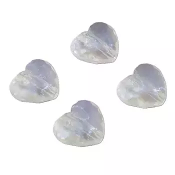 50pcs Acrylic Day Beads Clear Color Transparent AB Color Heart Glitter 19mm x 50pcs Handmade Craft Supplies Jewelry Accessories Parts hf000263