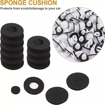 50Pcs/Bag Door Panel Clip With Seal Ring Fastener Rivet Bumper Clip For Bmw E34 E36 E38 E39 E46 X5 M3 M5 Z3 Door Panel Clip