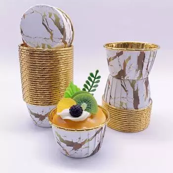 50pcs Baking Cups Disposable Cupcake Cups Heat-resistant Paper Cupcake Baking Tool Perfect for Wedding and Birthday Party