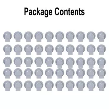 50pcs Car Exterior mudguard Wheel Trim Arch Clips For Mini-Cooper Coupe RoadsterR50 R53 R55 R56 R57 R58 R59 Trim Clips серый