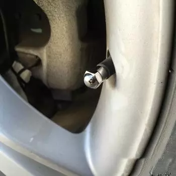 50Pcs Car Tyre Air Pressure Caps Car Wheel Tire Valve Stem Cap Plastic Chrome Plated Tire Accessories Universal Airtight Cover серебряный