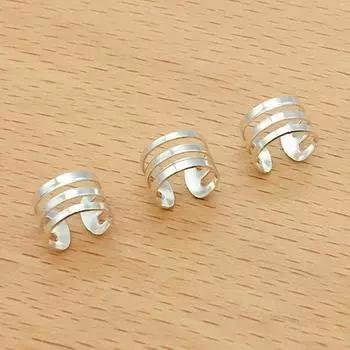 50pcs Charm Dreadlocks Beads Gold Hair Rings Hair Cuffs Clips Hair Braid Tubes DIY silver-A