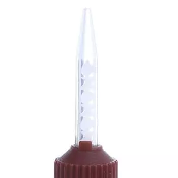 50Pcs Dentistry Disposable Mixing Tips Silicone Rubber Mixing Head 1:1 For Impression Mixing Dispensing Gun Dental Materials as the picture