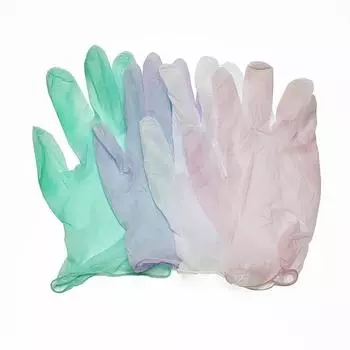 50PCS Disposable Nitrile Gloves Household Clean Gloves Thickened Waterproof Anti Fouling Anti-static Reusable Cleaning Tool L белый