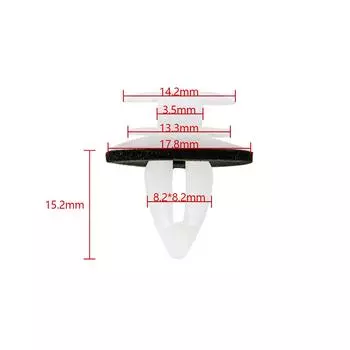 50Pcs Door Panel Clip With Seal Ring Fastener Rivet Bumper Clip Retainer Car Interior Retaining Accessories