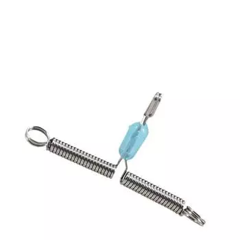 50pcs Double Hook Spring Rope Swivel Bifurcation Balance Rigs Hooks Fishing Line Space Fishing Tool 50pcs