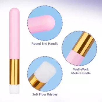 50Pcs Eyelash Cleaning Brush Lash Shampoo Brush for Eyelash Extensions Peel Off Blackhead Remover Makeup Tools