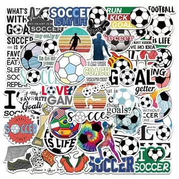 50pcs Graffiti Football Soccer Stickers for Adults Helmet Motorcycle Luggage Water Bottle Skateboard Decals