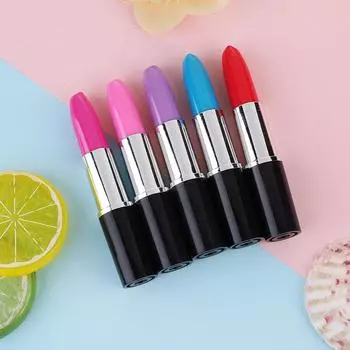 50pcs Lipstick Ball-Point Pen Creative Beautiful Ball-Point Pen Lipstick Sign Pen Girl Gift for Home Store School Mix Colors синий