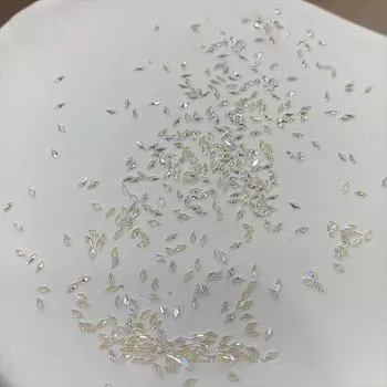 50Pcs Mini Rhombus Zircon White Nail Art Rhinestones Nail Charm Manicure Ornaments Nail Art Enthusiasts one size