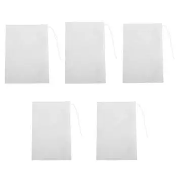 50pcs Non-Woven Drawstring Tea Bag Seal Filter Pouch Tool Herb Spice Supply AU 01