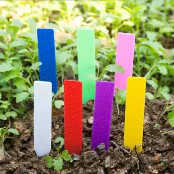 50Pcs Plant Plastic Labels Garden Supplies Nursery Seedling Tray Markers Diy Garden Decorating Tools Flower Pots Landing Tags 100pcs 5x1cm белый