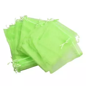 50PCS Protect Mesh Bags Garden Plant Fruit Protect Drawstring Net Bag Mesh Against Bird