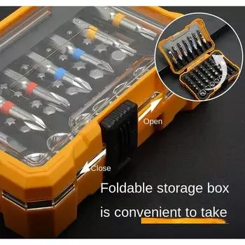 50Pcs Screwdriver Set with Cross Square Rice And Hexagonal Multifunctional Electric Tool Accessories