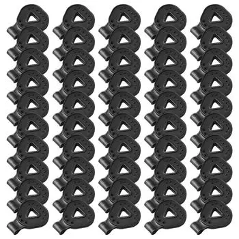 50Pcs Shade Cloth Clips Shade Fabric Clamp Outdoor Camping Tent Triangular Buckle for Outdoors Camping Hiking Enduring