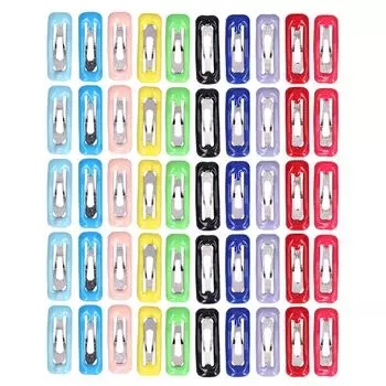 50pcs Small Pet Hair Clips Small Pet Grooming Colored Hairpin for Bunny Chinchilla Guinea Pig