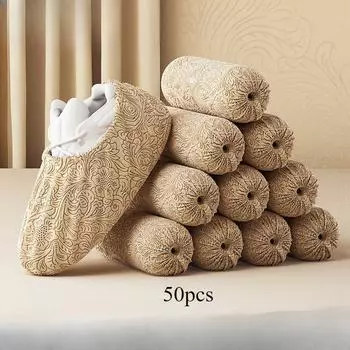 50pcs Stretchable Disposable Shoe Covers Offer a Comfortable Snug Fit and Are Great for Daily Use at Home or in the Workplace 50 pcs