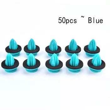 50Pcs Universal Auto Fastener Clips Retaining Door Panel Clips Bumper Clips