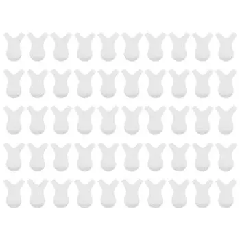 50pcs Y Shape Silicone Eyelash Brush Disposable Eyelash Extension Grafting Makeup Beauty Tool