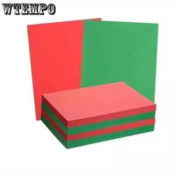 50Sheets Red/Green Cardstock Paper 8.3 X 11.7inch A4 Blank Thick Cards Stock 250gsm/92lb Holiday Cardstock for DIY Crafts, New Year Card 50sheets зелёный