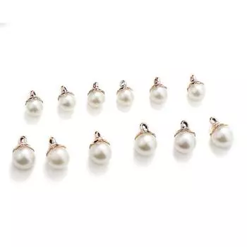50шт имитация жемчуга Подвеска для серег браслет DIY Изготовление ювелирных изделий 10mm