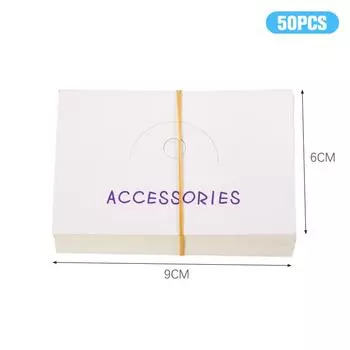 50шт милые аксессуары для волос картонные этикетки для карточек с плоским ртом сумка для карточек
