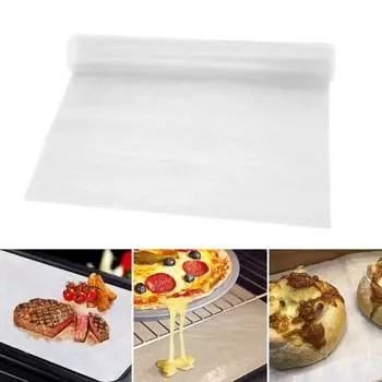 50шт не липкий барбекю жареная рыба утолщает кухонную духовку бумажный коврик для выпечки 20x30cm