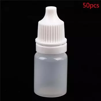 50шт пластиковая пустая бутылка-капельница для домашних животных 5 мл флакон с прозрачной водой для глаз