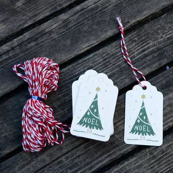 50шт рождественские этикетки Noel, закладки, бирки, подвесной декор