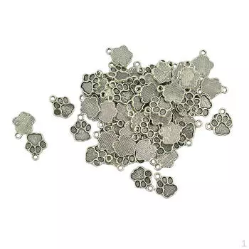 50шт тибетские подвески с принтом лапы висячие подвески