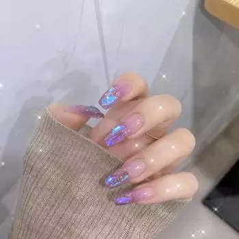 50шт украшения для ногтей блестящий визуальный эффект прозрачный яркий цвет широкий 50pcs разноцветный