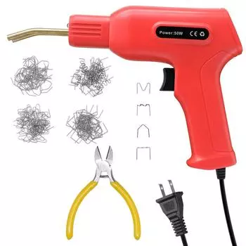 50W Hot Stapler Plastic Welding Machine Car Bumper Repair Kit Welding Repairing Machine Welder Gun Repair EU/US/AU/UK Plug