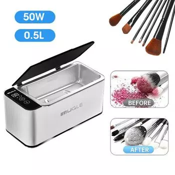 50W Ultrasonic Cleaner For Makeup Cleaner High Frequency Ultrasound Washing Cleanser for Makeup Brushes Tools Cleaning Machine US PLUG