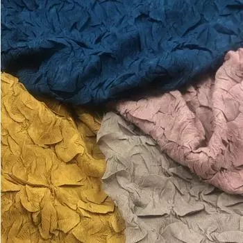 50x114 см нерегулярная складка текстура пузырчатая ткань приятная для кожи дышащая однотонная ткань для DIY платье одежда дизайнерская ткань 114x50cm