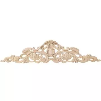 50x12 см европейский стиль резьба по дереву аппликация DIY украшение для домашней мебели двор