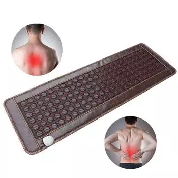 50x150 см электрический подогрев нефритовой турмалиновой кровати, матрас, германиевый камень, массажная подушка с нефритовыми камнями, диванная подушка, коврик с инфракрасным подогревом US plug