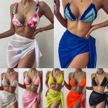 50x180 см Купальник-накидка Сексуальное бикини-накидка Карамельный цвет шифоновая шаль на шнуровке Купальник-шарф Тонкий шифон светло-фиолетовый