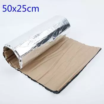 50x25 см 5/10 мм автомобильный шумоизоляционный коврик теплоизоляция шумоизоляция шумопоглощающие пенопластовые коврики аксессуары для брандмауэра