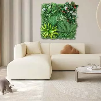 50x50 см новый цветок настенная панель УФ-защита искусственное растение газон ковер домашний декор