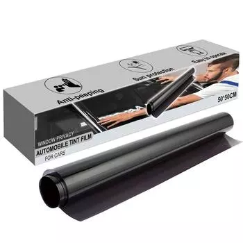 50x50 см солнцезащитная наклейка на окно автомобиля тонировочная пленка автомобильный солнцезащитный козырек УФ-блокирующая пленка автомобильные наружные аксессуары CHINA