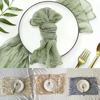 50X50 см свадебная вечеринка салфетка гофрированная ткань салфетка плиссированная салфетка украшение стола