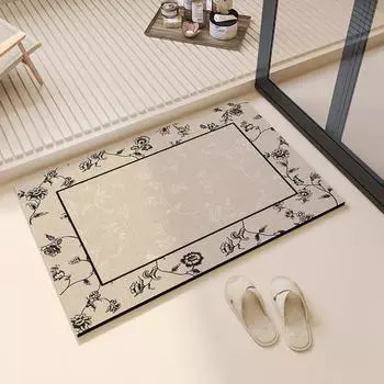 50x80 Super Absorbent Bath Mat Floor Foot Mats Anti Slip Quick Dry Bathroom Carpet Toilet Rugs Doormat Washable 40cmx50cm