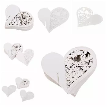 50X Love Heart держатель для карточек с именем свадебный стол украшение для бокала вина