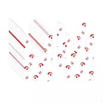 50x Рождественских мешочков для угощений Креативные подарки для праздничных вечеринок Товары для Санта-Клауса Santa Claus