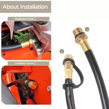 51044-0902 Гибкий сливной шланг для масла для моделей Kawasaki FH FR FS FT FX