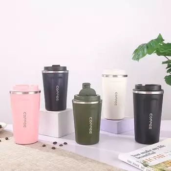 510 мл/380 мл 304 из нержавеющей стали высокого цвета, термоизоляционная чашка для кофейной чашки 380ml чёрный