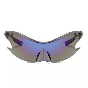 5113 One-Piece Special-Shaped Frameless Y2K Sports Sunglasses 2023 Personalized European And American Colorful Sunglasses Sunglasses