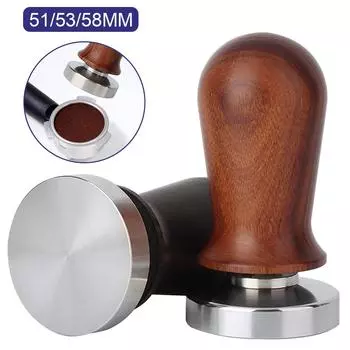 51/53/58 мм подпружиненный калиброванный темперамент для кофе эспрессо 30 фунтов постоянного давления с основанием из нержавеющей стали для бариста