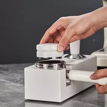 51/53/58 мм Темпер для кофе Выпуклая основа Инструмент для распределения эспрессо Молоток для кофейного порошка Кофейня 53mm чёрный